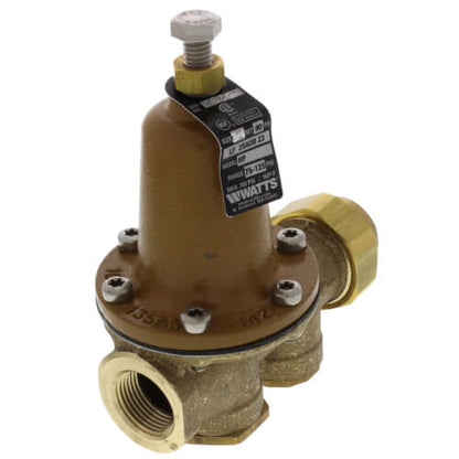 Watts 0009280 - LF25AUB-LP-Z3-3/4" - Low Pressure Water Pressure Reducing Valve with 3/4" NPT Female Union x 3/4" NPT Female Ends, Polymer Seat, Low Pressure Range 10-35 PSI (Lead Free) 