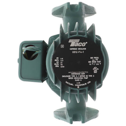 Taco 0012-F4-1 - 0012 Series Cast Iron Circulator (2" Equivalent), 1/8 HP, 115V, 125 PSI | Faucet Center