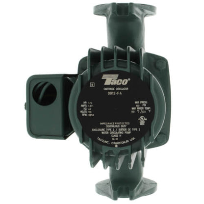 Taco 0012-F4, 1/8 HP 0012 Series Cast Iron Circulator Pump, 1-1/2" Flanged Connection 