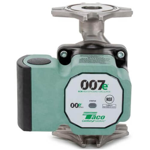 Taco 007E-SF4 - 007E Series ECM High-Efficiency Stainless Steel Circulator Pump with IFC, Universal Flange (120V, 60Hz, 1 PH)