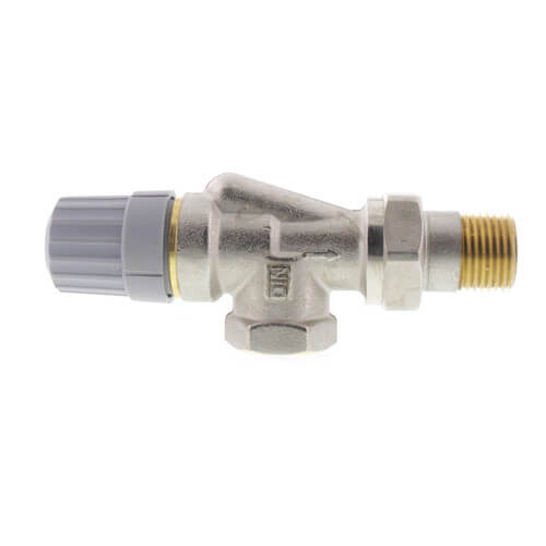 Danfoss 013G8013 1/2" NPT Side Mount Angle Thermostatic Radiator Valve | Plumbers Center