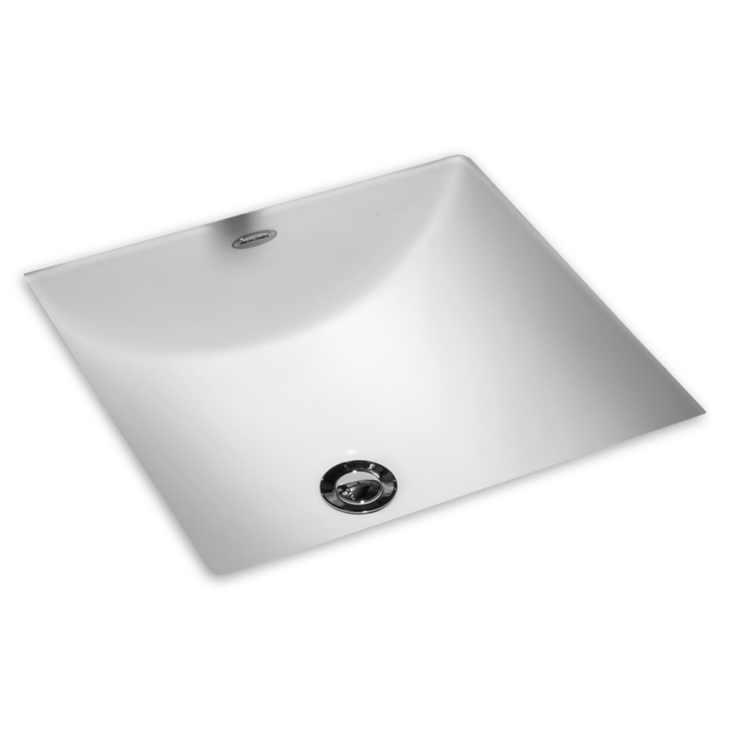 American Standard 0426000.020 Studio Carré Undercounter Bathroom Sink in White | Plumbers Center