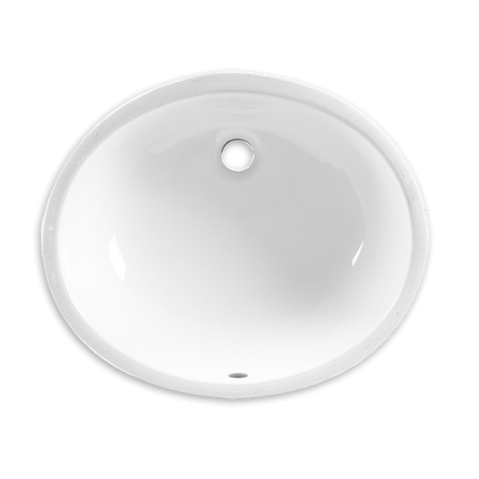 American Standard 0495221.020 Ovalyn Undermount Bathroom Sink, 17-1/8" x 14-1/8", ADA Compliant, White 