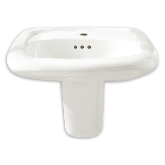 American Standard 0954004EC.020 Murro Universal Everclean Wall-Hung Bathroom Sink, 4" Centerset, White | Plumbers Center