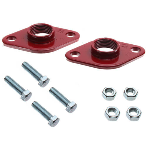 Bell & Gossett 101202 - 1" 100 Series Cast Iron Body Flanges Set (Threaded) | Plumbers Center