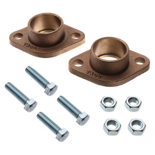 Taco 110-524BSFL - 1" Sweat Bronze Freedom Pump Flange (Pair) 