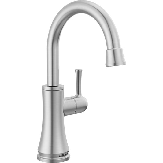 Delta 1920-AR-DST Transitional 1-Handle Deck Mounted Beverage Faucet in Arctic Stainless | Plumbers Center