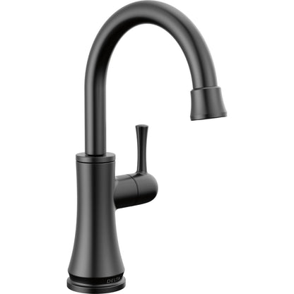 Delta 1920-BL-DST Transitional 1-Handle Deck Mounted Beverage Faucet in Matte Black | Plumbers Center