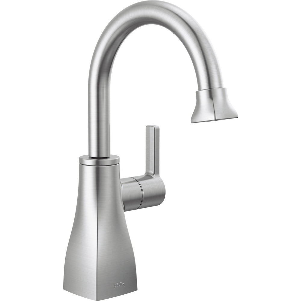 Delta 1940-AR-DST Contemporary Square 1-Handle Deck Mounted Beverage Faucet for Cold water in Arctic Stainless | Plumbers Center