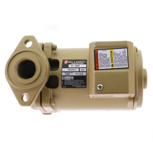 Bell & Gossett 1BL003LF - PL-36B Lead Free Bronze Booster Pump, 1/6 HP, 115V, 150 PSI, Flanged End Connection 