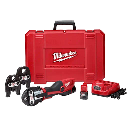 Milwaukee 2473-22 M12 FORCE LOGIC Cordless Press Tool Kit with Jaws (1/2" to 1" Jaws) 