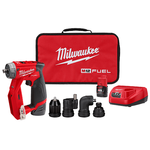 Milwaukee 2505-22 M12 FUEL 12V Li-ion Brushless Cordless Installation Drill/Driver Kit Complete with Batteries and Charger | Plumbers Center