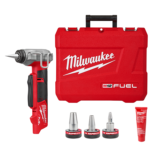 Milwaukee 2532-20 Cordless M12 FUEL ProPEX Expander Tool with 1/2" - 1" RAPID SEAL ProPEX Expander Heads