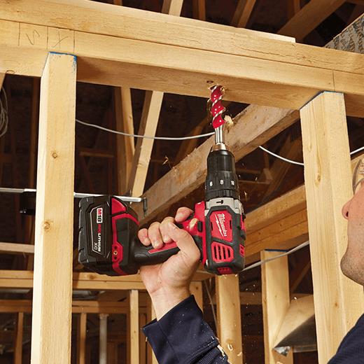 Milwaukee 2607-22 Cordless M18 Compact 1/2" Hammer Drill/Driver Kit Complete with Battery and Charger