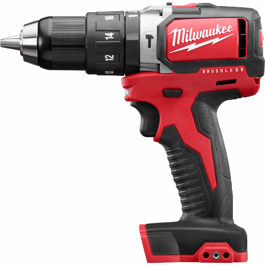 Milwaukee 2702-20 Cordless M18 1/2" Compact Brushless Hammer Drill/Driver - Tool Only