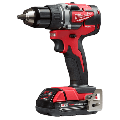 Milwaukee 2801-22CT M18 Compact Cordless Brushless 1/2" Drill Driver Kit with Battery and Charger 