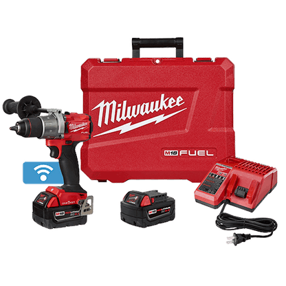 Milwaukee 2805-22 M18 FUEL 1/2" Cordless Drill/Driver with ONE-KEY Complete Kit with Battery and Charger 