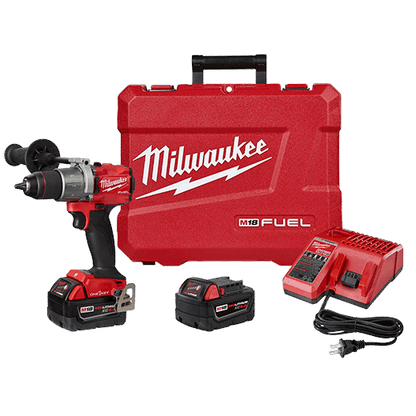 Milwaukee 2806-22 M18 FUEL 1/2" Cordless Hammer Drill with ONE-KEY, Complete Kit with Battery and Charger 