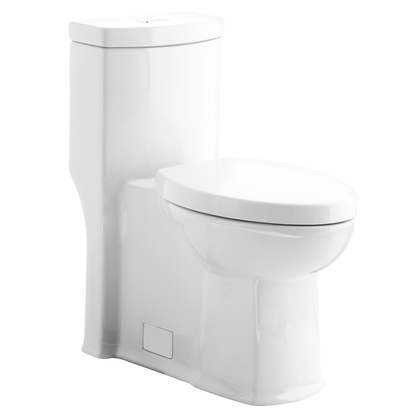 American Standard 2891128.020 Boulevard FloWise Right Height Elongated 1-Piece Toilet, 1.28 gpf, ADA Compliant, White | Plumbers Center