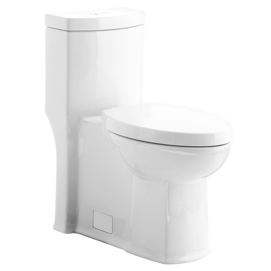 American Standard 2891128.020 Boulevard FloWise Right Height Elongated 1-Piece Toilet, 1.28 gpf, ADA Compliant, White | Plumbers Center