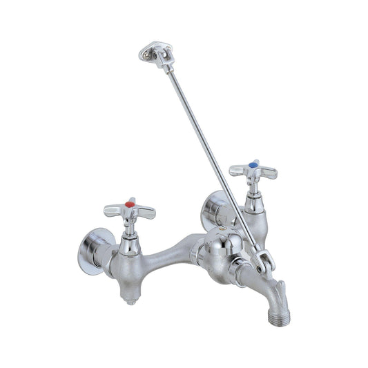 Delta 28T9 Commercial Two Handle 8" Wall Mount Service Sink Faucet in Chrome | Plumbers Center