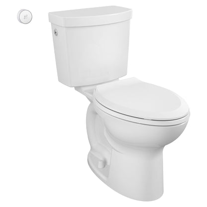 American Standard 215AA709.020 Cadet Two-Piece Toilet Touchless Right Height Elongated Toilet, ADA Compliant, White (Less Seat) | Plumbers Center