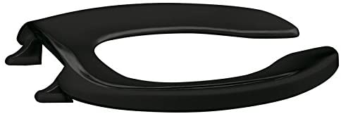 Centoco 500STSCCSS-407 Commercial Heavy Duty Plastic Elongated Toilet Seat with Open Front, Black | Plumbers Center