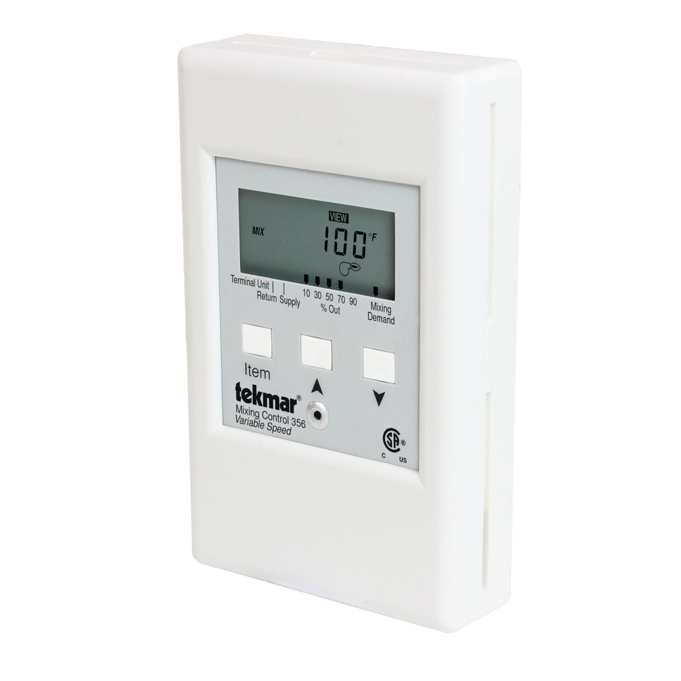 Tekmar 356 Mixing Control, Variable Speed - Designed to Operate a Mixing Pump to Control the Temperature in a Hot Water Heating System using Outdoor Temperature Reset 