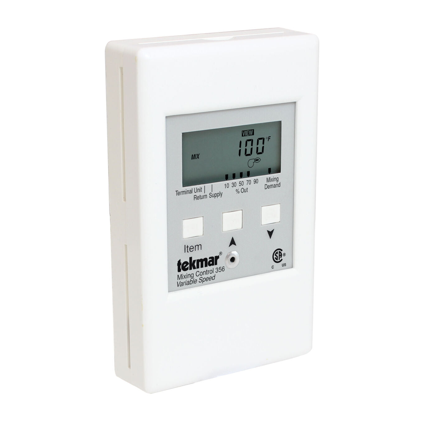 Tekmar 356 Mixing Control, Variable Speed - Designed to Operate a Mixing Pump to Control the Temperature in a Hot Water Heating System using Outdoor Temperature Reset 