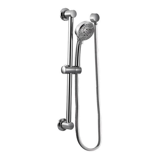 Moen 3669EP Handheld Shower Eco-Performance 4-Functions with Slide Bar in Chrome 