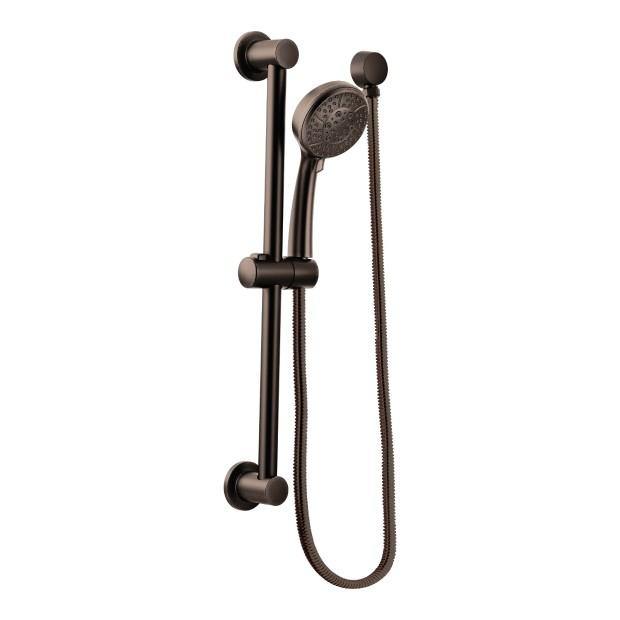 Moen 3669EPORB Eco-Performance 4-Function Handheld Shower with Slide Bar - Oil Rubbed Bronze 