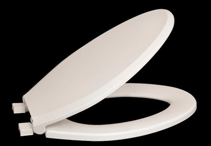 Centoco 3800SC-001 Residential Slow Close Elongated Closed Front Toilet Seat in White | Plumbers Center