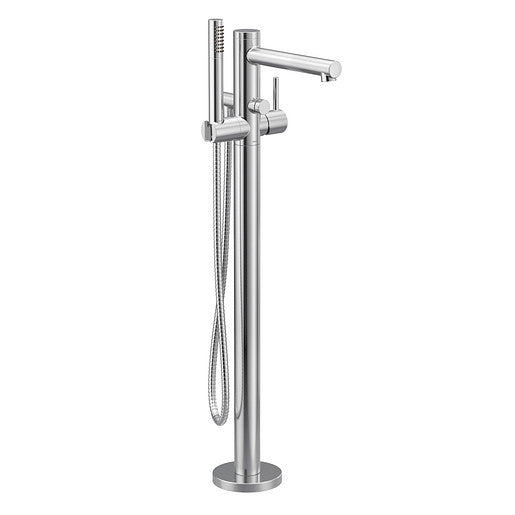 Moen 395 Align One-Handle Floor Mounted Tub Filler Includes Hand Shower, ADA Compliant, Chrome 