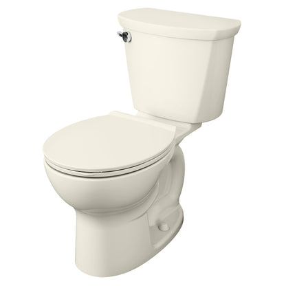 American Standard 215DA004.222 Cadet PRO Two-Piece Toilet, 1.6 GPF/6.0 LPF, Standard Height Round Front Toilet, Linen (Less Seat) 