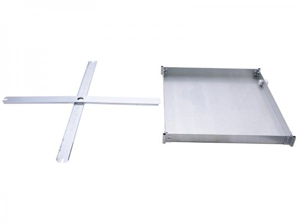 HoldRite 50-SWHP-C Quick Stand Ceiling Mounted Water Heater Platform with Cross Brackets, 1" CPVC Drain Adapter, 50 U.S. gallons, 26-1/2" x 26-1/2" x 2-1/2" Dimensions