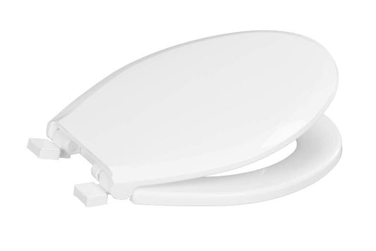 Centoco 3700SC-001 Residential Round Closed Front Plastic Toilet Seat with Safety Close in White | Plumbers Center