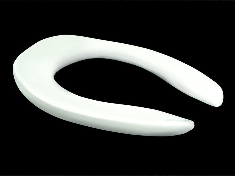 Centoco 500CC-001 Commercial Heavy Duty Elongated Open Front toilet Seat - White | Plumbers Center