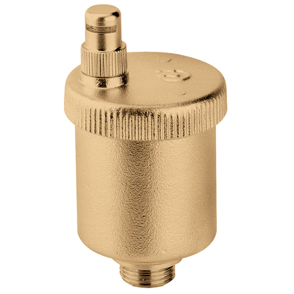 Caleffi 502043A MINICAL Automatic Air Vent w/ Hygroscopic Safety Air Vent Cap (1/2" NPT) | Plumbers Center