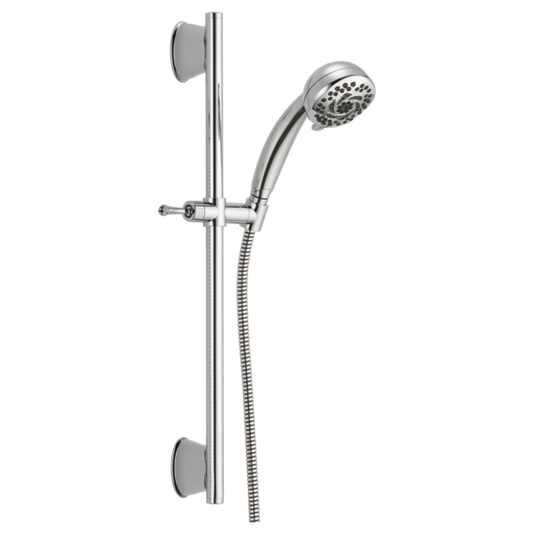 Delta 51599-DS 5-Setting Hand Shower with Slide Bar, 82" Hose in Chrome | Plumbers Center