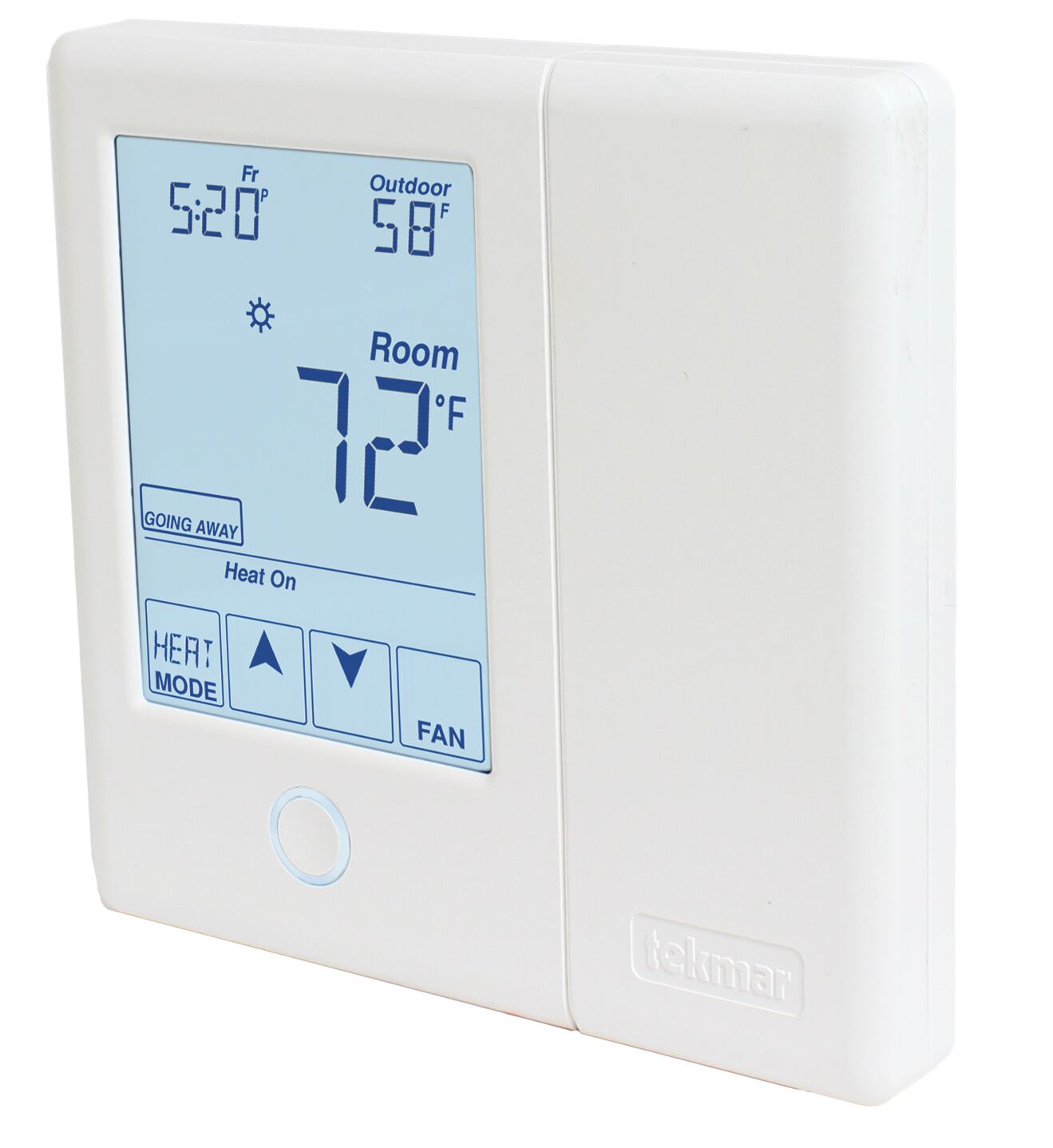 Tekmar 557 TekmarNet Thermostat, Radiant Floor, 2-Heat Pump/Cool, Backup, Humidity 