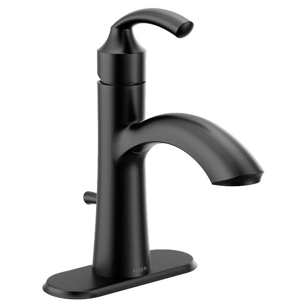 Moen 6170BL Glyde One-Handle High Arc Bathroom Faucet, Matte Black