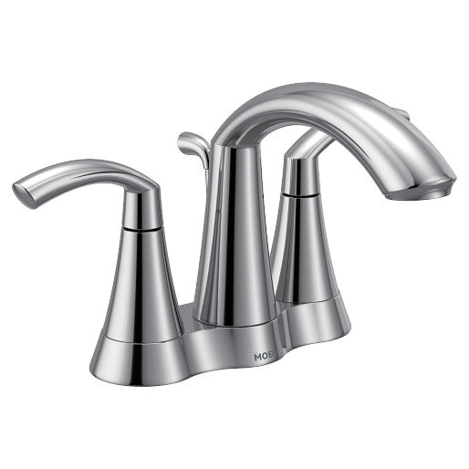 Moen 6172 Glyde 2-Handle High Arc Centerset Bathroom Faucet in Chrome 