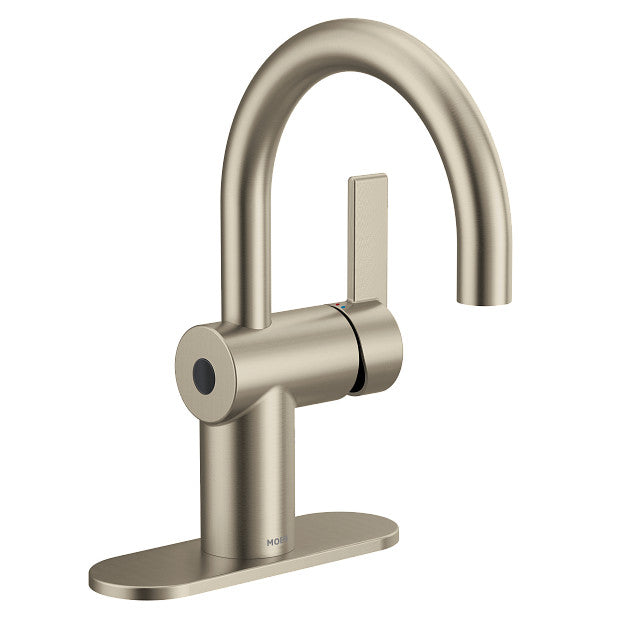 Moen 6221EWBN - CIA Single-Handle Touchless Bathroom Faucet with MotionSense Wave, Brushed Nickel