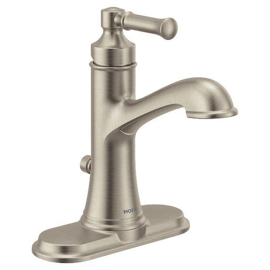 Moen 6803BN Dartmoor One-Handle High Arc Bathroom Faucet, Brushed Nickel