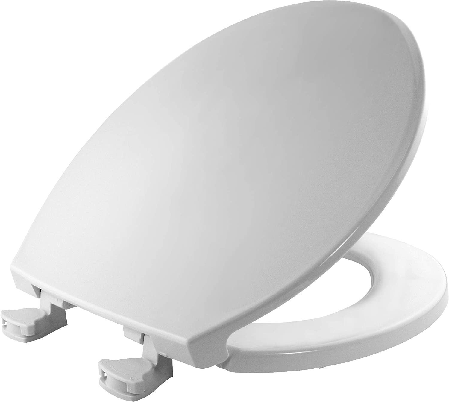 Bemis 800EC-000 Residential Round Plastic Toilet Seat with Cover that Removes for Easy Cleaning in White | Plumbers Center