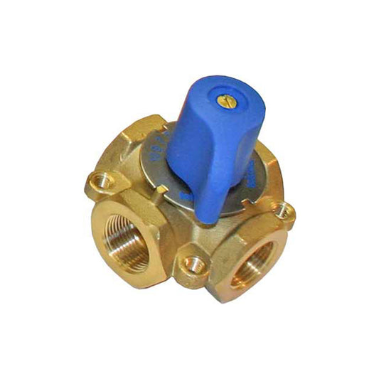 Tekmar 720 - 3/4" Brass 4-Way Mixing Valve 