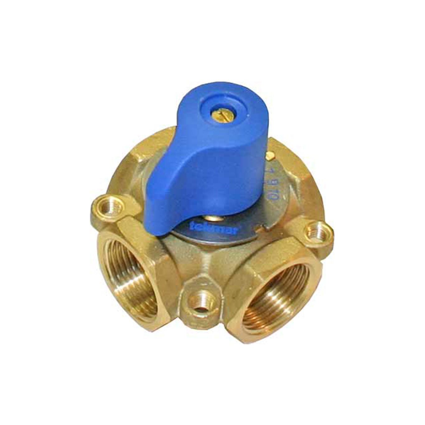 Tekmar 721,  1" FNPT Brass 4-Way Mixing Valve 