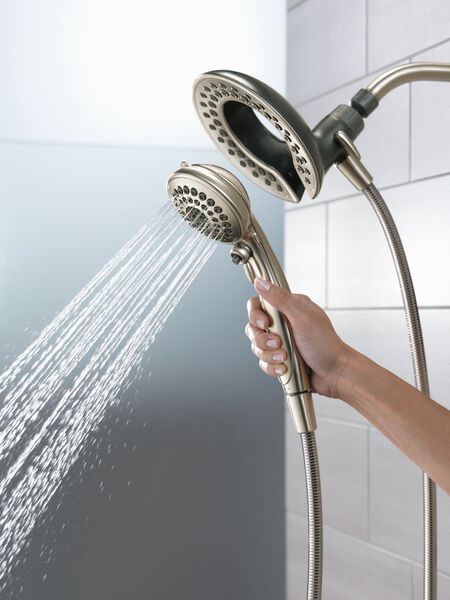 Delta 75583CSN-140 In2ition 5-Setting Two-in-One Shower with Detachable Hand Shower in Satin Nickel 