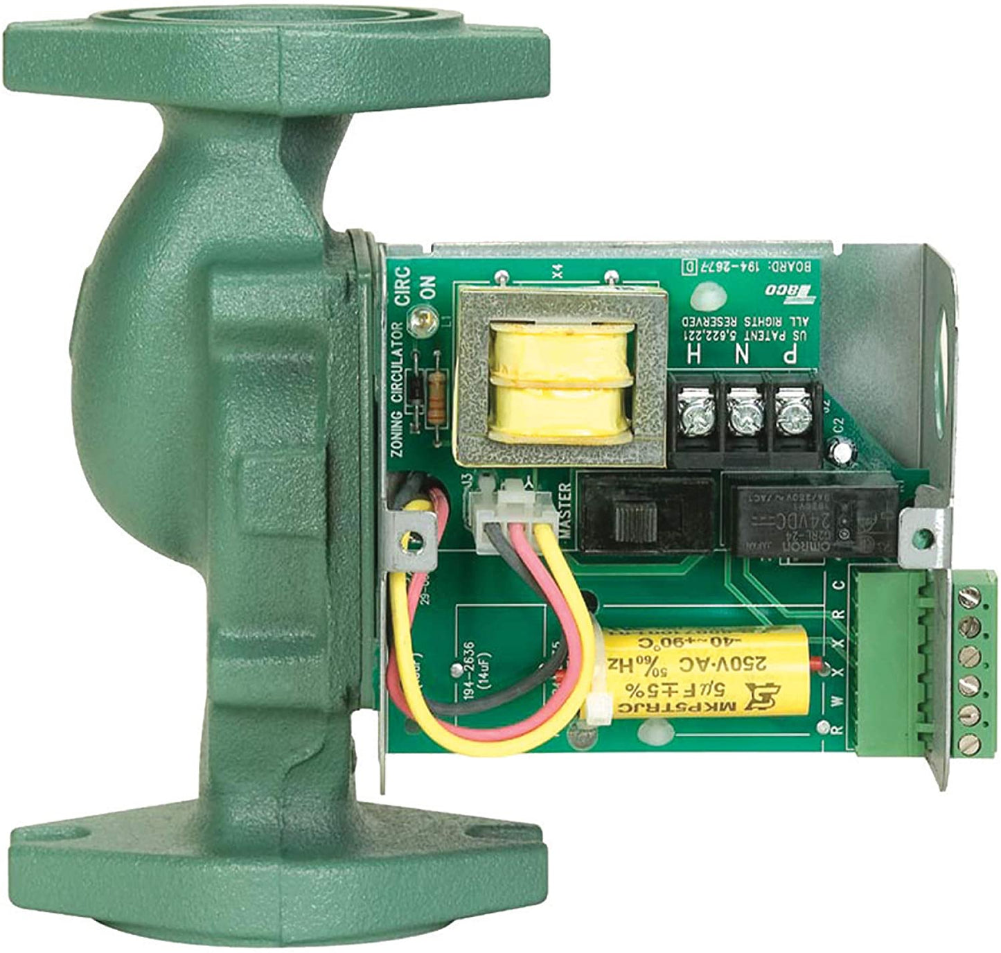 Taco 005-ZF2-2IFC - 005 Series Cast Iron Priority Zoning Circulator Pump with Integral Flow Check, 1/35 HP, 115V, 125 Max.PSI 