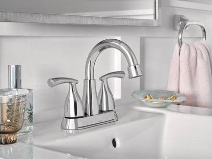 Moen 84128 Essie 2-Handle 4"Centerset Bathroom Faucet in Chrome 